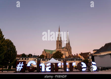 Chartres Cathedral de Notre Dame, France Stock Photo