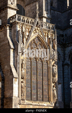 Details of the exterior of Chartres Cathedral de Notre Dame, France Stock Photo