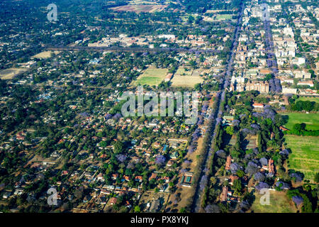 Zimbabwe Capital Harare Aerial photography Stock Photo