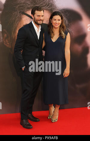 Jamie Dornan, Amelia Warner, A Private War - European Premiere, BFI London Film Festival, Leicester Square, London, UK, 20 October 2018, Photo by Richard Goldschmidt Stock Photo