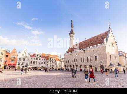 Town hall square Tallinn Estonia Stock Photo