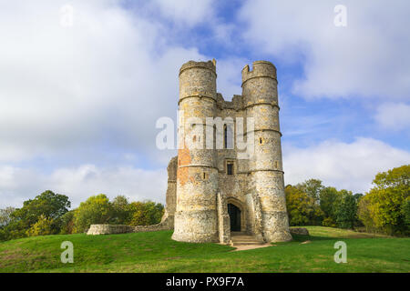 Donnington Castle near Newbury, Berkshire, UK, on an autumn day Stock Photo