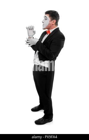 Man playing on saxophone Stock Photo