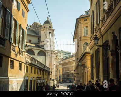 Italy Liguria Genoa - Via Balbi - Rolli Palace- Palazzo Stefano Balbi ...