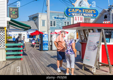 Downtown business center of Boothbay Harbor Maine in the United States  Stock Photo - Alamy