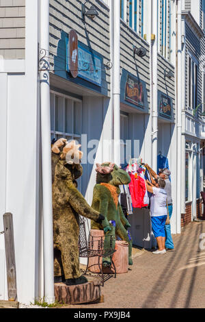 Downtown business center of Boothbay Harbor Maine in the United States  Stock Photo - Alamy