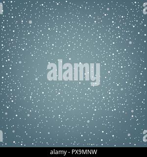 snowfalls winter background Stock Vector