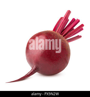beetroot isolated on white background, clipping path, full depth of field Stock Photo