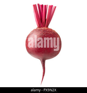 beetroot isolated on white background, clipping path, full depth of field Stock Photo