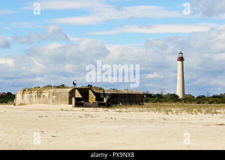 Cape May Lighthouse, Cape May Point, New Jersey, USA Stock Photo