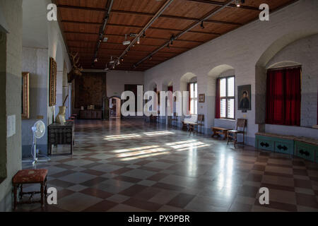 Great Hall of Malmo Castle built in 1530s by King Christian III of Denmark. It is Scandinavia's oldest surviving Renaissance castle. Stock Photo