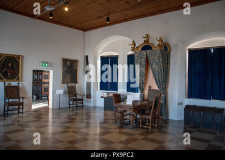 Chamber in  Malmo Castle built in 1530s by King Christian III of Denmark. It is Scandinavia's oldest surviving Renaissance castle. Stock Photo