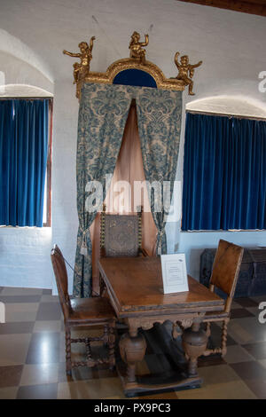 Chamber in  Malmo Castle built in 1530s by King Christian III of Denmark. It is Scandinavia's oldest surviving Renaissance castle. Stock Photo