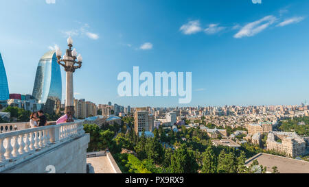 Azerbaijan, Baku, May 15, 2018. Upland Park Stock Photo