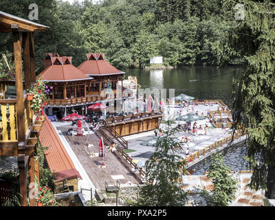 Spa Sovata, Lacul ursu, bear lake, Romania, Transsilvania, Sovata (Harghita) Stock Photo