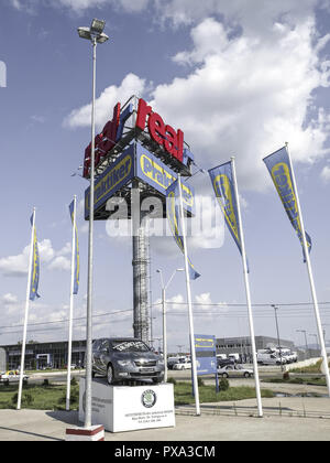Industrial area, Praktiker, real, Romania Stock Photo