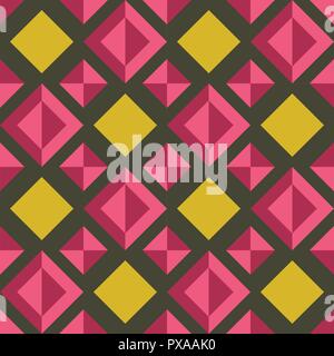 Vector seamless colorful decorative abstract tile background pattern. Traditional tile
