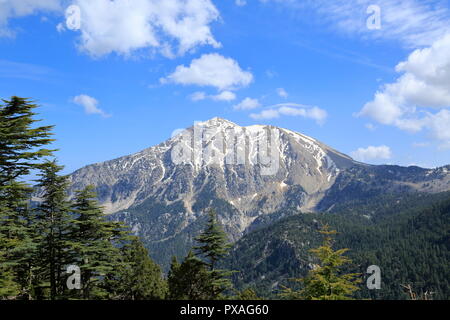 Tahtali Mountain; Located in Antalya in southern Turkey Beydağları is one of the most important mountain in about 2400 m altitude. Stock Photo