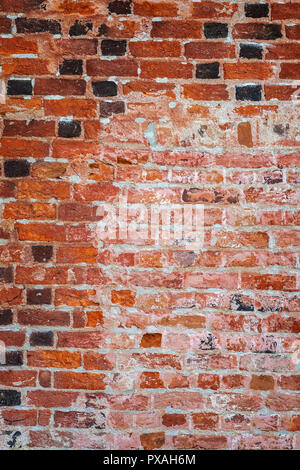 Old worn brick wall background. Stock Photo