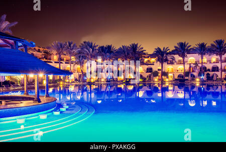 pool at the hotel   Stock Photo