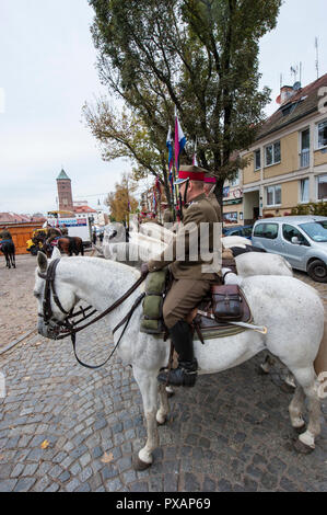 Nationawide celebrations of Saint Hubertus Day in Pultusk, Mazovia, Poland. Stock Photo