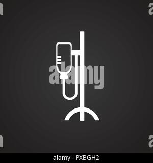 Drop counter on black background Stock Vector