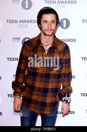 Cel Spellman attending the BBC Radio 1's Teen Awards held at the SSE Arena, Wembley, London. Stock Photo