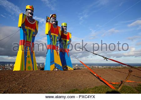 Edinburgh, United Kingdom. 21th October, 2018. Dusherra the flagship event of the Scottish Indian Arts Forum is being held on top of Calton Hill in Edinburgh. Credit: Craig Brown/Alamy Live News. Stock Photo