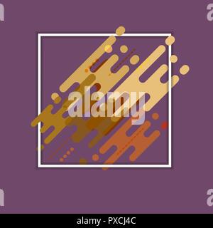 White frame with geometric pattern, stock vector Stock Vector