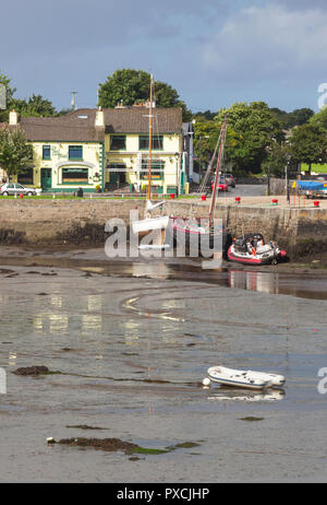 A view of the harbour at  Kinvara, situated on the south-eastern shore of Galway Bay in Ireland. Stock Photo