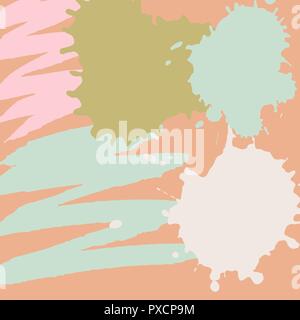 illustration. Background of multi-colored blots of ink Stock Vector