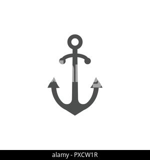 Anchor icon. Marine Anchor Vector flat Stock Vector