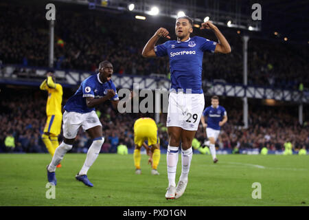 Everton's Dominic Calvert-Lewin celebrates scoring their side's first ...