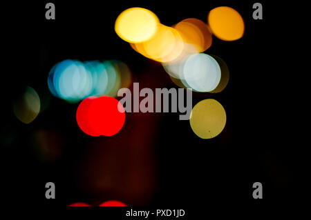 Beautiful blooms, backgrounds, bokeh, wallpapers, street lights, cars running back and forth. Cold and beautiful fire. Can be used to work. Celebrate  Stock Photo