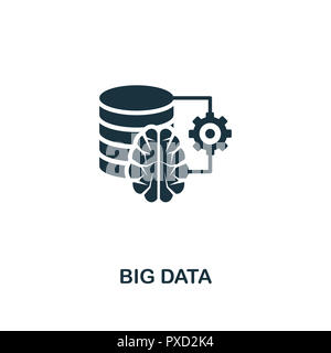 Big Data icon. Premium style design from artificial intelligence collection. UX and UI. Pixel perfect big data icon. For web design, apps, software, p Stock Photo