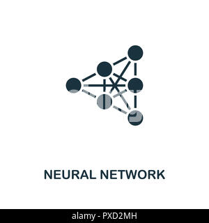 Neural Network icon. Premium style design from artificial intelligence collection. UX and UI. Pixel perfect neural network icon. For web design, apps, Stock Photo