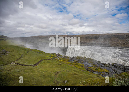 Fantastic views of selfoss waterfall in the national park vatnajokull iceland Stock Photo