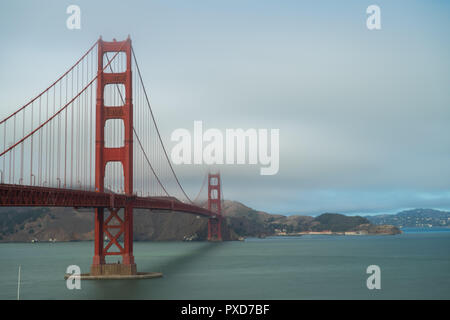 Foggy Golden Gate Bridge Stock Photo