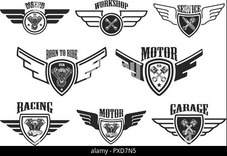 Racing Emblems Black Stock Vector Art Amp Illustration