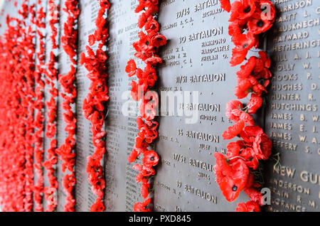 The Roll of Honour at the Canberra War Memorial in Australia Stock Photo