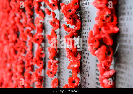 The Roll of Honour at the Canberra War Memorial in Australia Stock Photo