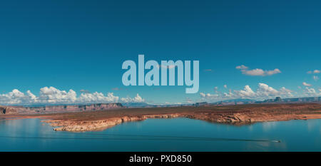 Panorama over Colorado river in Page Stock Photo