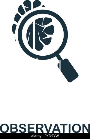 Observation icon. Premium style design from artificial intelligence collection. UX and UI. Pixel perfect observation icon. For web design, apps, softw Stock Vector