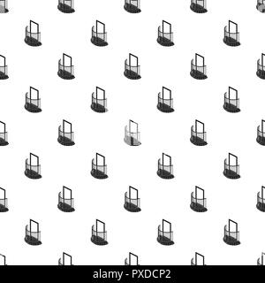 One door balcony pattern vector seamless Stock Vector