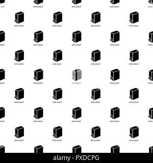 Wine pouch pattern vector seamless Stock Vector