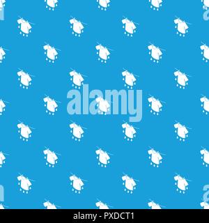 Shirt drying pattern vector seamless blue Stock Vector