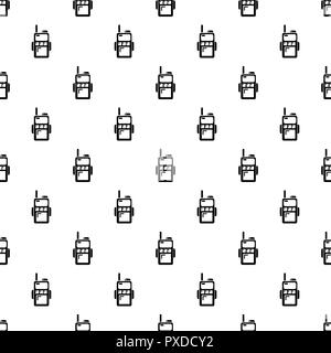 Paintball walkie talkie pattern vector seamless Stock Vector