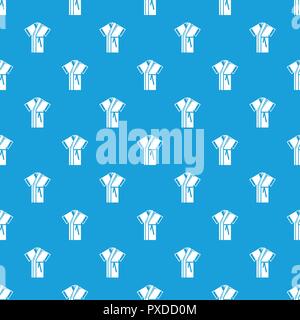 Robe pattern vector seamless blue Stock Vector