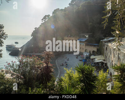 San Fruttuoso cove, Liguria region, Italy. Stock Photo