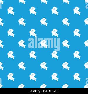 Oval office table pattern vector seamless blue Stock Vector